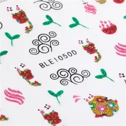 Påske klistermærker med glimmer, selvklæbende og ultratynde, BLE 1050D, GNB